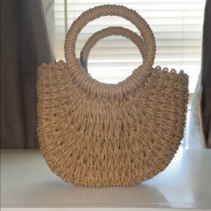SHEIN Tan Woven Tote Bag